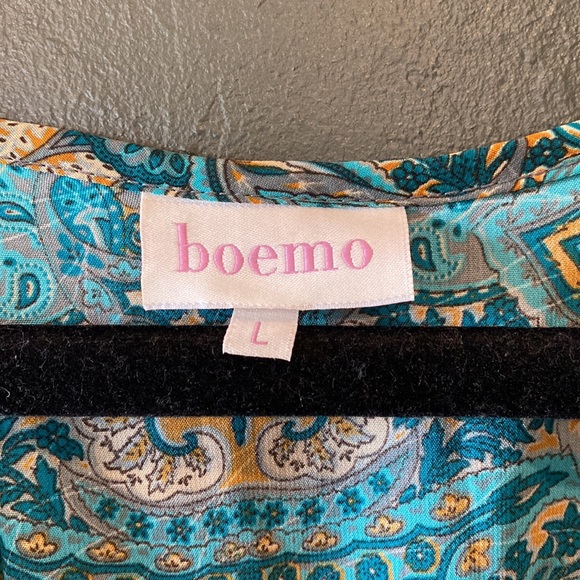 Anthropologie Boemo Paisley Bohemian Maxi Dress Large - Picture 13 of 13